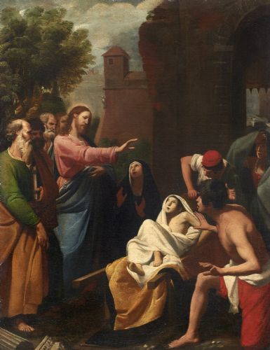 Cristo resuscita il figlio della vedova di Naim